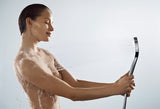 Hansgrohe Croma Select rankinio dušo komplektas baltos ir chromo spalvos, su rankiniu dušu ir žarna
