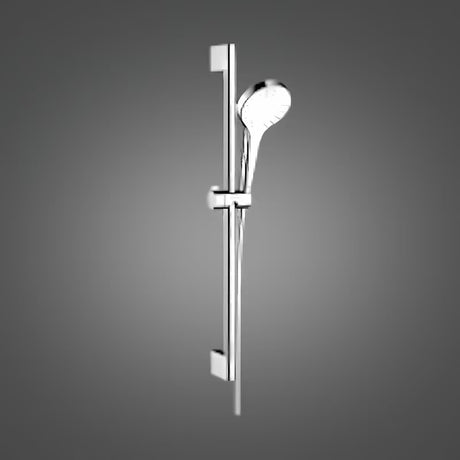 Hansgrohe Croma Select S dušo komplektas baltos ir chromo spalvos su rankiniu dušu 1jet ir dušo stovu Unica