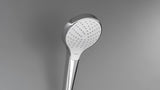 Rankinė dušo galvutė Hansgrohe Croma Select S Vario balta/chromas su mygtuku Select, 110 mm skersmens