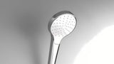 Rankinis dušas Hansgrohe Croma Select S baltos ir chromo spalvos su Rain srove, 110 mm skersmens.