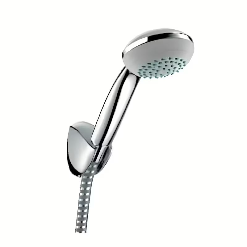 Hansgrohe Crometta 85 rankinio dušo komplektas chromo spalvos su 85 mm rankiniu dušeliu, laikikliu ir dušo žarna