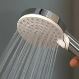 Hansgrohe Crometta E dušo sistema su termostatiniu maišytuvu chromo spalvos su 240 mm viršutiniu dušu ir rankiniu dušu