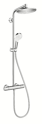 Hansgrohe Crometta S dušo sistema su termostatiniu maišytuvu, 240 mm viršutinis dušas ir rankinis dušas, chromas