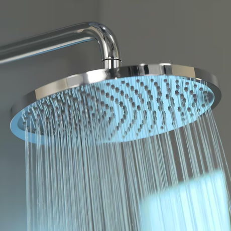 Hansgrohe Crometta S dušo sistema su termostatiniu maišytuvu, viršutinis dušas 240 mm ir rankinis dušas, chromas