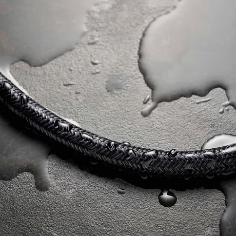 Hansgrohe Designflex tekstilinė dušo žarna 1,25 m, matinės juodos spalvos, su G ½ jungtimi