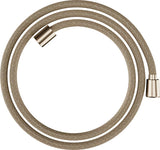 Tekstilinė dušo žarna hansgrohe Designflex šlifuotos bronzos spalvos, ilgis 1,60 m