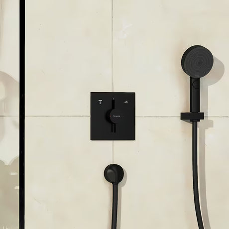 Hansgrohe duoturn E potinkinė dušo maišytuvas pro 2 vartotojams, matinės juodos spalvos