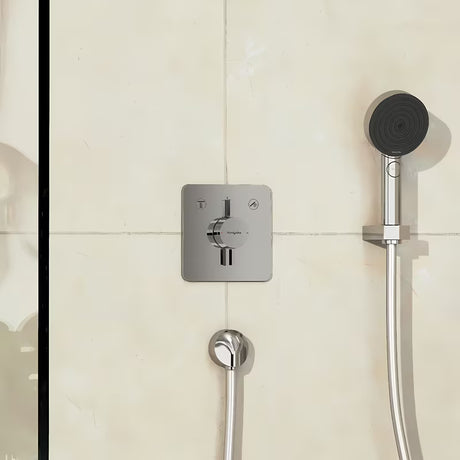 Potinkinė dušo maišytuvas hansgrohe duoturn Q chromo spalvos, pro dviejų vartotojų valdymui