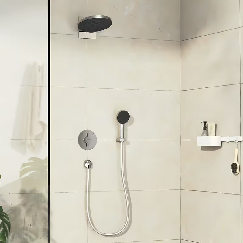 Potinkinė dušo maišytuvas hansgrohe duoturn S chromo spalvos, pro dviejų vartotojų valdymui.