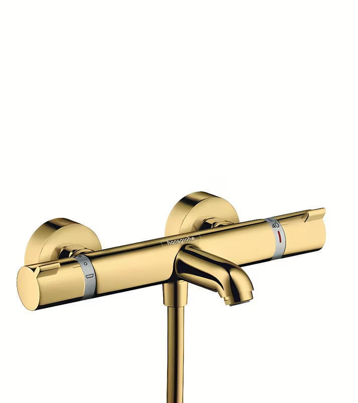Termostatinė sieninė vonios maišytuvas hansgrohe Ecostat Comfort, apdaila cool sunrise, snapas į vonios