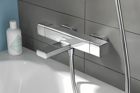 Hansgrohe Ecostat E termostatinė vonios maišytuvas chromo spalvos, su CoolContact ir dušo perjungikliu