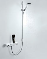 Hansgrohe Ecostat Select termostatinė dušo maišytuvas chromo spalvos su lentynėle iš veidrodinio saugaus stiklo