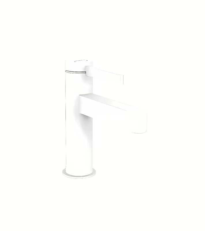 Hansgrohe Finoris praustuvo svirtinis maišytuvas matinės baltos spalvos su push-open dugno vožtuvu