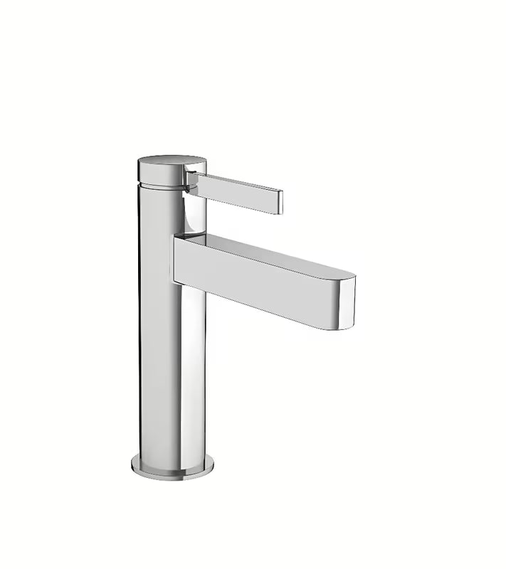 Chromo spalvos svirtinis praustuvo maišytuvas hansgrohe Finoris su CoolStart technologija ir push-open dugno vožtuvu