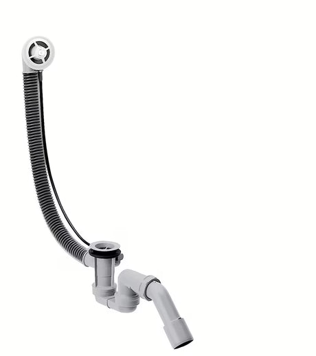 Hansgrohe Flexaplus automatinis sifonas voniai pilkos spalvos pro standartinis vonios