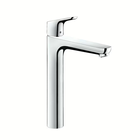 Hansgrohe Focus aukšta svirtinis praustuvo maišytuvas chromo spalvos su nutekėjimo komplektu