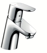 Hansgrohe Focus svirtinis stovintis praustuvo maišytuvas, chromo spalvos be praustuvo dugno vožtuvas.