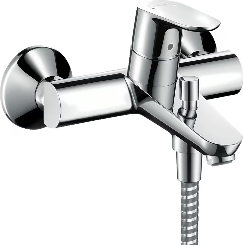 Hansgrohe Focus svirtinis sieninė vonios maišytuvas, chromo spalvos