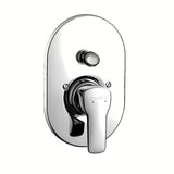 Hansgrohe HG248 potinkinė dušo ir vonios maišytuvas chromo apdailos, apvalaus dizaino.