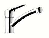 Hansgrohe HG248 stovintis virtuvinis maišytuvas chromo spalvos su pasukamu snapu