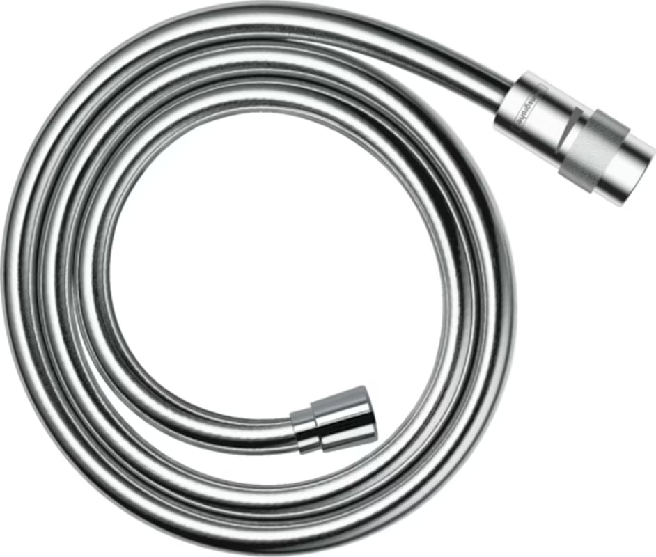 Dušo žarna Hansgrohe Isiflex 1,60 m chromo spalvos, su srauto reguliavimu ir pasukama jungtimi.