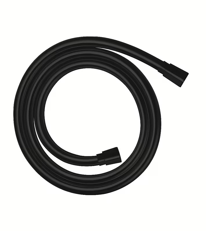 Matinės juodos spalvos dušo žarna hansgrohe Isiflex 160 cm ilgio su apsauga nuo persisukimo