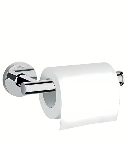 Hansgrohe Logis tualetinio popieriaus laikiklis be dangtelio, blizgaus chromo spalvos, pro montuojamas ant sienos