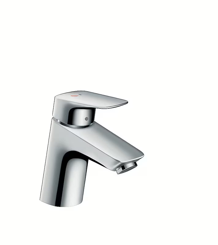 Chrominis svirtinis praustuvo maišytuvas hansgrohe Logis 70 CoolStart be dugno vožtuvo