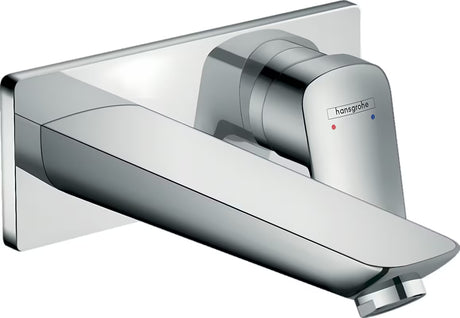 Hansgrohe Logis potinkinė svirtinis praustuvo maišytuvas montuojamas ant sienos, chromo spalvos