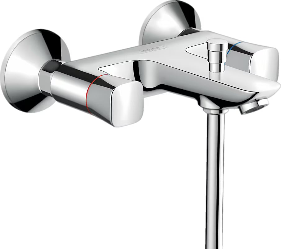 Hansgrohe Logis klasikiniai maišytuvai sieninė vonios maišytuvas chromo spalvos su perjungėju vonia / dušas