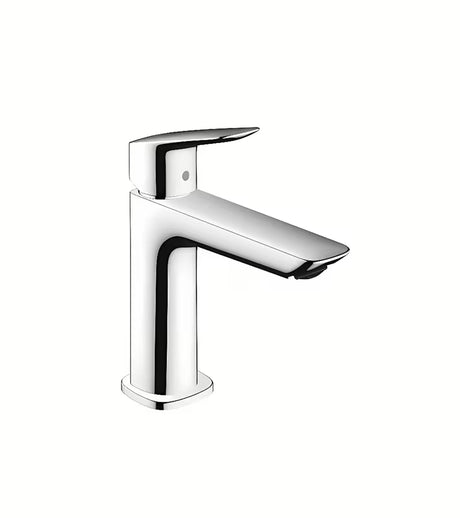 Chromuotas praustuvo svirtinis maišytuvas hansgrohe Logis Fine su EcoSmart ir AirPower technologijomis