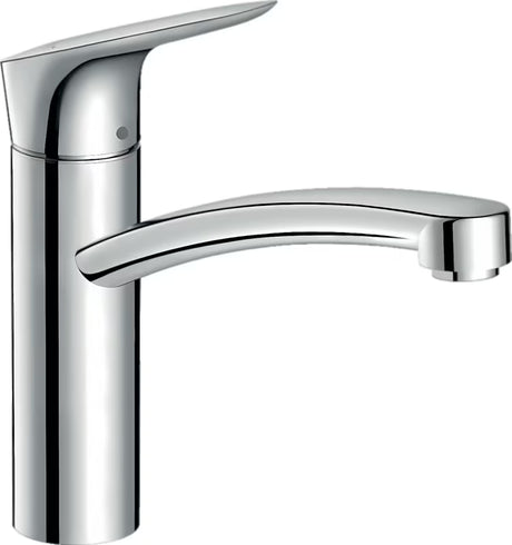 Hansgrohe Logis M31 svirtinis stovintis virtuvinis maišytuvas chromo spalvos su pasukamu snapu