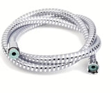 Dušo žarna Hansgrohe Metaflex chromo spalvos, 1,25 m ilgio, su G ½ sriegiu.