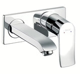 Hansgrohe Metris potinkinė praustuvo maišytuvas chromo spalvos pro montuojamas ant sienos