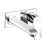 Hansgrohe Metris potinkinė praustuvo maišytuvas, montuojamas ant sienos, chromo apdaila
