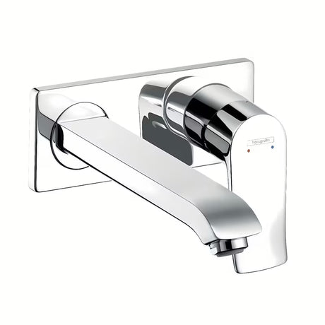 Hansgrohe Metris potinkinė praustuvo maišytuvas, montuojamas ant sienos, chromo apdaila