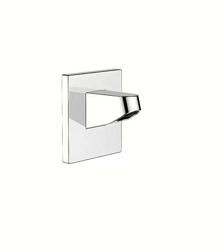 Chromuotas dušo galvos alkūnė hansgrohe Pulsify pro montavimui ant sienos, ilgis 8 cm, pro 105 mm viršutiniam dušui.
