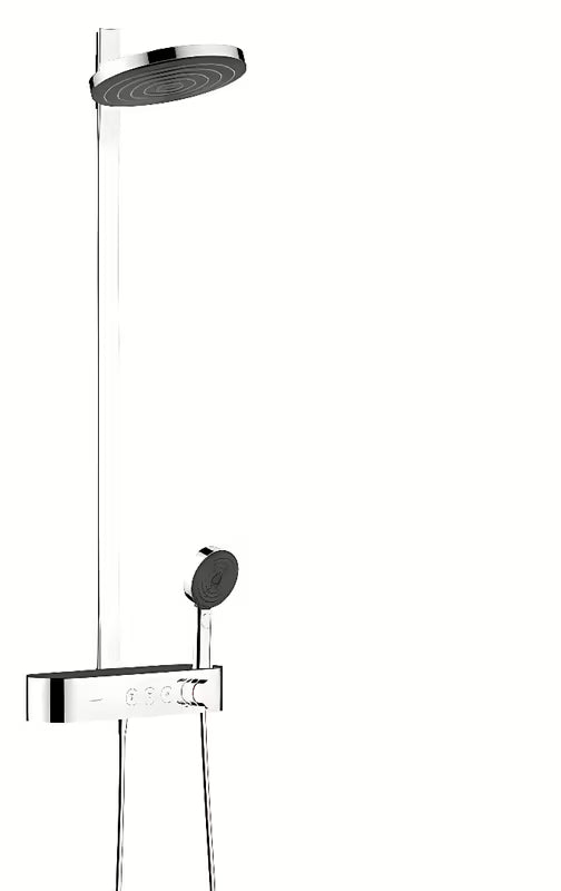 Hansgrohe Pulsify dušo sistema su termostatiniu maišytuvu chromo spalvos su 260 mm viršutiniu dušu