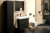 Hansgrohe Pulsify Select 105 rankinis dušas, matinės juodos spalvos, su Select perjungimu ir PowderRain srove