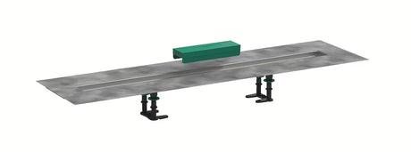 Hansgrohe RainDrain montavimo rinkinys pro dušo latakai su nerūdijančiojo plieno lataku su nuolydžiu ir sandarinimo membrana.
