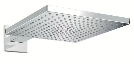 Viršutinis dušas Hansgrohe Raindance E 300 su dušo laikikliu, chromo spalvos, kvadratinė dušo galva 300 × 300 mm