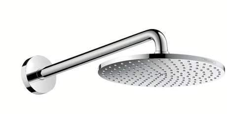 Hansgrohe Raindance S viršutinis dušas chromo spalvos su dušo svirtimi ir PowderRain srove