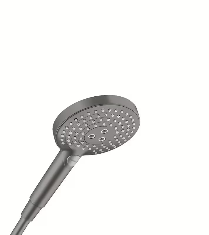Rankinis dušas Hansgrohe Raindance Select 125 mm, šukuoto juodo chromo paviršius