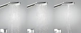 Chromo spalvos rankinė dušo galvutė Hansgrohe Raindance Select E 120 su 3 srovėmis ir Select mygtuku
