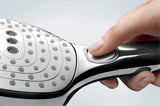 Chromo spalvos rankinė dušo galvutė Hansgrohe Raindance Select E 120 su 3 srovėmis ir Select mygtuku