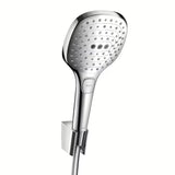 Hansgrohe Raindance Select E vonios maišytuvas chromo spalvos su 120 mm rankiniu dušeliu, laikikliu ir 1,60 m žarna