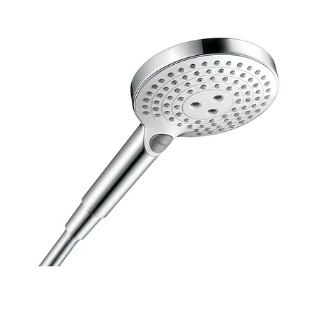 Hansgrohe Raindance Select S rankinis dušas baltos / chromo spalvos su mygtuku Select, 125 mm skersmens