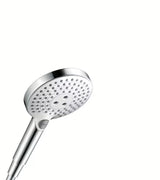 Rankinis dušo galvutė hansgrohe Raindance Select S baltos ir chromo spalvos su mygtuku Select
