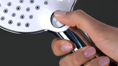 Chromo spalvos vonios dušo komplektas Hansgrohe Raindance Select S su rankiniu dušeliu 125 mm, laikikliu ir 1,60 m žarna.