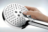 Hansgrohe Raindance Select S dušo sistema su termostatiniu maišytuvu chromo spalvos su viršutiniu ir rankiniu dušu
